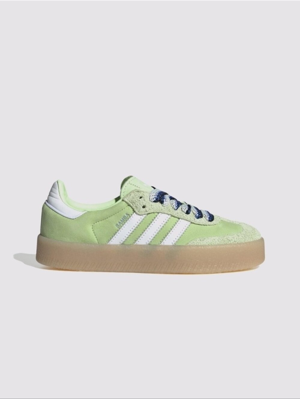 Adidas Sambae Woman Sneaker New In Box SiZe 7 Green Suede & Leather